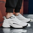 thumbnail image 5 of Men's Fashion Breathable Mesh Lace Up Sneakers Casual Trendy Round Toe Non Slip Outdoor Running Training Walking Shoes, 5 of 7