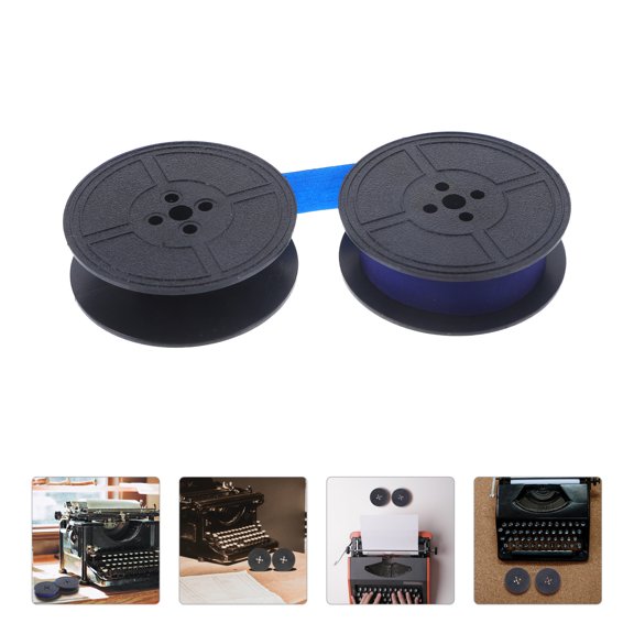 HAKIDZEL Manual Typewriter Spool Ribbon Nylon Blue 1Pack Ink Absorption