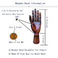 thumbnail image 2 of Modelo de mano de madera yangjietf, mano modelo para dibujo, femenina, 2 of 6