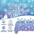 thumbnail image 7 of Frozen Birthday Party Decorations For Girls,Happy Birthday Backdrop,Banner,BlueBalloons,Table Cloth,Paper pom poms Party Supplies for Women, 7 of 7