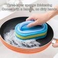 thumbnail image 6 of Handled Bath Scrubber 3-Layer Thick Foam Swimming Pool Cleaning Brush Batht, 6 of 8