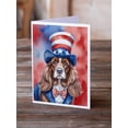 thumbnail image 2 of English Bulldog Patriotic American Greeting Cards Pack of 8 7 in x 5 in, 2 of 25