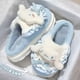 thumbnail image 4 of Sanrio-Zapatillas peludas de algodón para niña, zapatos de dibujos animados Kawaii, Hello Kitty, Cinnamoroll, Kuromi Melody, invierno, lindo, regalo para el hogar, 4 of 5