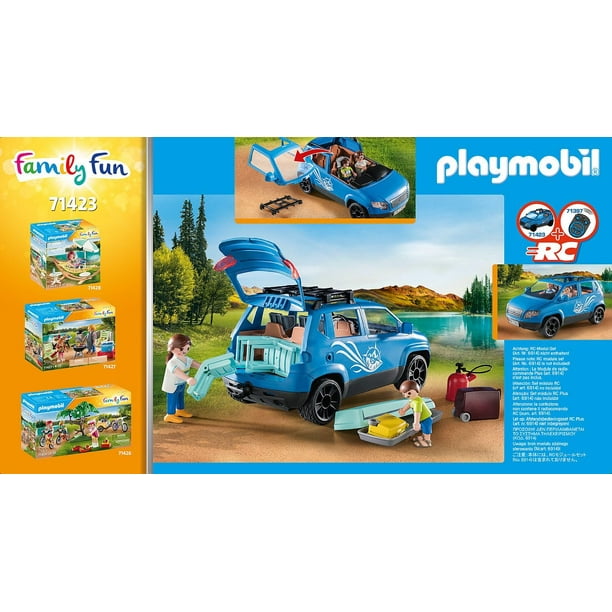 PLAYMOBIL #71423 Family Camping Set: Car with Camper Caravan