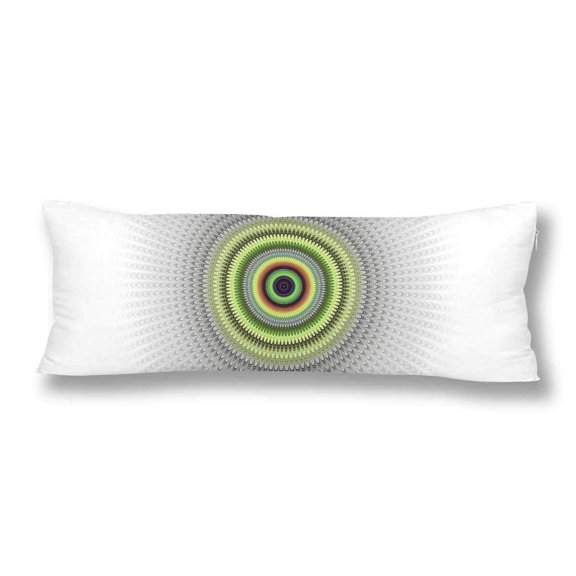 ABPHOTO Fractal Body Pillow Covers Pillowcase Throw Pillows 20x60 inch