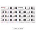 thumbnail image 2 of Riwcyla Piano Keyboard Stickers for 37/ 49/ 61/ 88 Keys Keyboards Removable Transparent Bigger Black Letters for Beginners Piano Learning Practice, 2 of 6