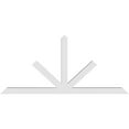 thumbnail image 4 of 84"W x 38 1/2"H x 4"D x 4"F, 11/12 Pitch, Saratoga Architectural Grade PVC Gable Bracket, 4 of 8