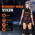 thumbnail image 2 of Disfraz de Ninja Striker Roma Conjunto de 3 Piezas con Romper de Malla, 2 of 9