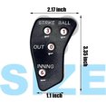 thumbnail image 5 of Indicateur d'Arbitre à 4 Roues de Haute Qualité, 2 Pcs Engrenage d'Arbitre Clic de Baseball pour Marqueur Enregistrant les Sorties et les Manches de Match des Balles, 5 of 5