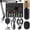 Black-1, variant on Home Recording Studio Recording Kit, Podcast Music Mixer Equipment, Condenser Microphone Set