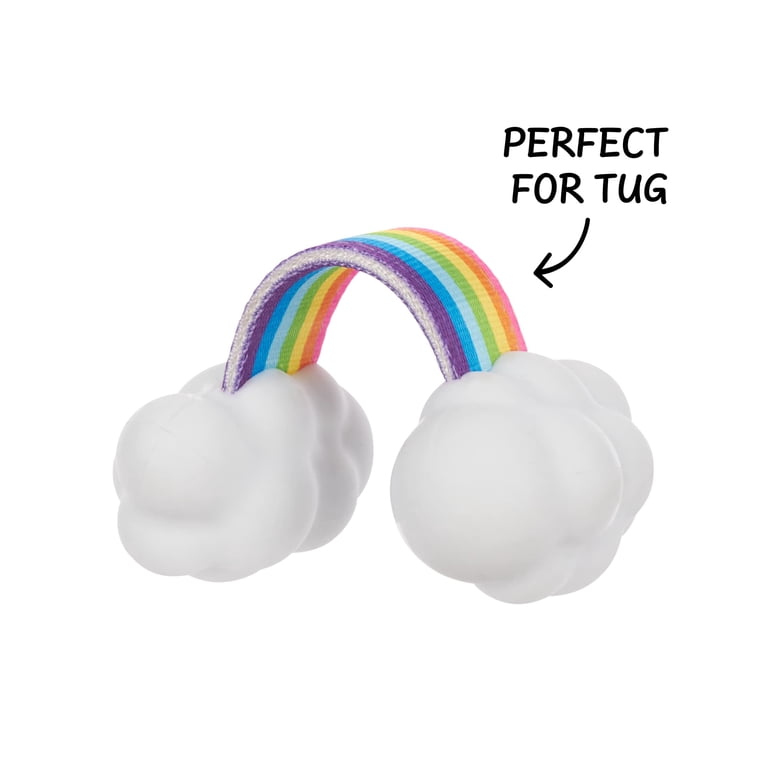 Rainbow Tug Durable Small Dog Toy with Natural Rubber photo 2
