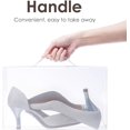 thumbnail image 4 of Boîte à Chaussures Transparente pour Femmes avec Poignée, Lot de 9, Blanc, Plastique, 4 of 6