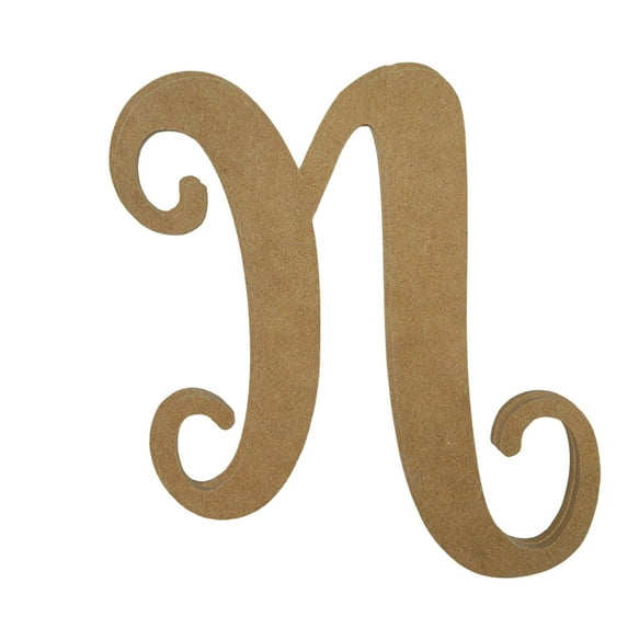 Wooden Letter Unfinished, Starfish Font, Craft Cutout