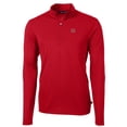 thumbnail image 2 of Men's Cutter & Buck Red Miami University RedHawks Big & Tall Virtue Eco Pique Recycled Quarter-Zip Pullover Top, 2 of 3