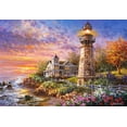 thumbnail image 2 of 1500 Piece Jigsaw Puzzle, Majestic Guardian, Lighthouse, Seaview, Seashore, Adult Puzzles, Castorland C-151790-2, 2 of 5