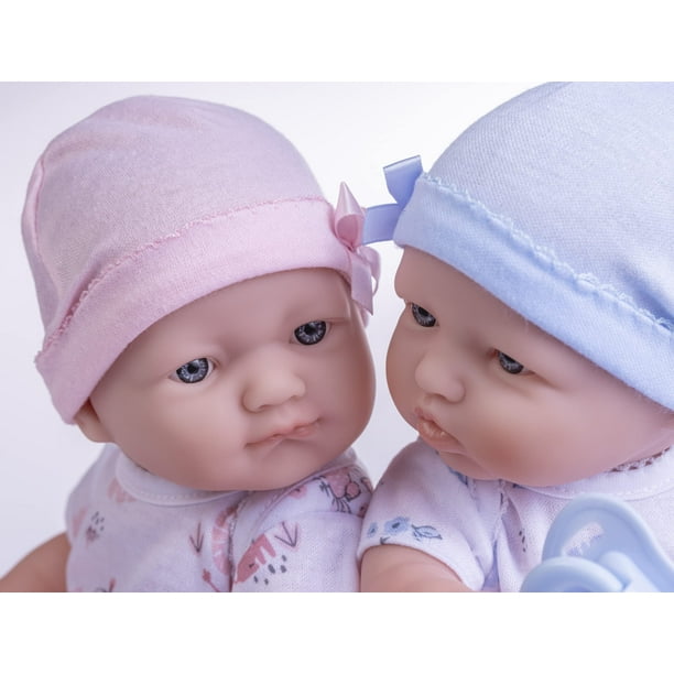 JC Toys Berenguer Boutique Realistic La Newborn Gemelos de vinilo