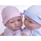 thumbnail image 2 of JC Toys Berenguer Boutique Realistic La Newborn Gemelos de vinilo lavable de 12.5" | Set de regalo temático azul y rosa con pañal reutilizable, gorras, camisas, chupete, biberones y certificado de nac, 2 of 5