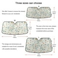 thumbnail image 5 of Watercolor Wildflowers Car Windshield Sun Shade Foldable Car Front Window Visor Heat and UV Protection 53x23.5, 5 of 8