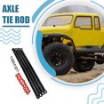 thumbnail image 3 of VONKY Jeu de Bielles de Direction pour ECX 1/12 RGT136100 Alliage d'Aluminium Premium Noir 1Set, 3 of 6