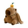 thumbnail image 3 of Segolike Plush Capybara Backpack, Cute 13.8 inch Capybara Stuffed Animal for Party, Birthday Gift Orange, 3 of 8