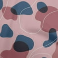thumbnail image 1 of oneOone Georgette Viscose Dusty Pink Fabric Abstract Organic Shape Craft Projects Decor Fabric Printed By The Yard 42 Inch Wide, 1 of 4