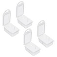 thumbnail image 1 of Unique Bargains Fishing Tackle Accessory Box, 4 Pack Plastic Fish Lure Bait Hooks Storage Organizer Case, Clear, 1 of 5
