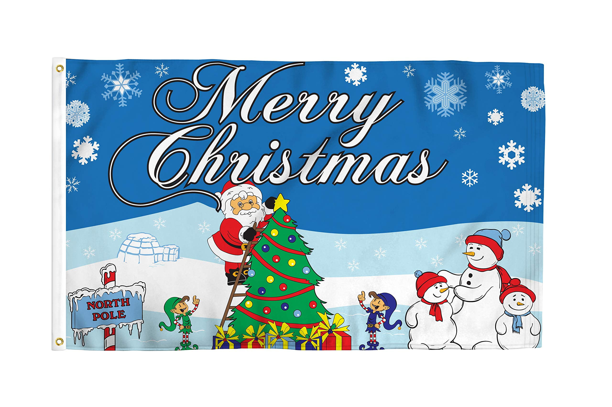 3x5 Santa Claus Christmas Flag Holiday Decoration Banner Party Pennant New Decor 