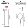 thumbnail image 2 of 1 box DIY Keychain Making Kits Including Acrylic Big Pendants 304 Stainless Steel Open Jump Rings Iron Split Key Rings Platinum & Stainless Steel color 70pcs/box, 2 of 6