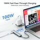 thumbnail image 4 of Adaptador HDMI USB C Hub MOKin 7 en 1 con lector de tarjetas SD/TF 100W PD, 4 of 7