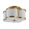 thumbnail image 6 of JONATHAN Y Quatrefoil 13" Scalloped Shade Metal Classic Glam LED Flush Mount, Brass Gold, 6 of 7