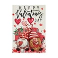 thumbnail image 2 of colorlife Valentines Day Rose Flowers Garden Flag 12 x 18 Inch Double Sided, Floral Love Hearts Welcome Yard Outdoor Flag, 2 of 4