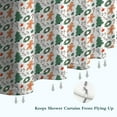 thumbnail image 6 of White Christmas Gingerbread and Tree Pattern Shower Curtain 72"x72" ,Bathroom Decorative Shower Curtains Set with 12 Hooks,Modern Waterproof Washable Shower Curtain, 6 of 6