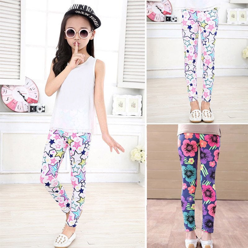 Fabal Baby Girl Leggings Kids Childrens Printing Flower Toddler Leggings Girls Pants Legging 2-14Y Fabal Baby Girl Leggings Kids Childrens Printing Flower Toddler Leggings Girls Pants Legging 2-14Y