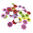 thumbnail image 1 of Rongfmy 50Pcs Novelty Baby Buttons Colorful Wooden Buttons for Cardmaking 25mm, 1 of 8