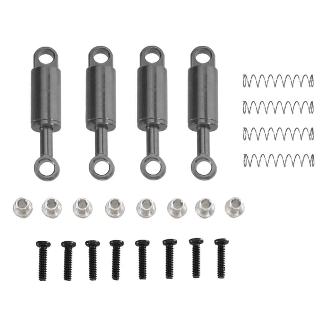 Amortiguadores RC de repuesto, escala 1/28, de aleación de aluminio, accesorios de mejora, amortiguadores de resorte para 284161, 284010, P939, K999 y Gris
