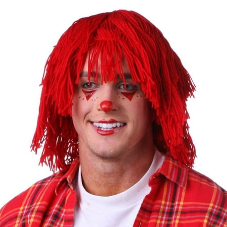 Sepia Raggedy Andy Wig - Red
