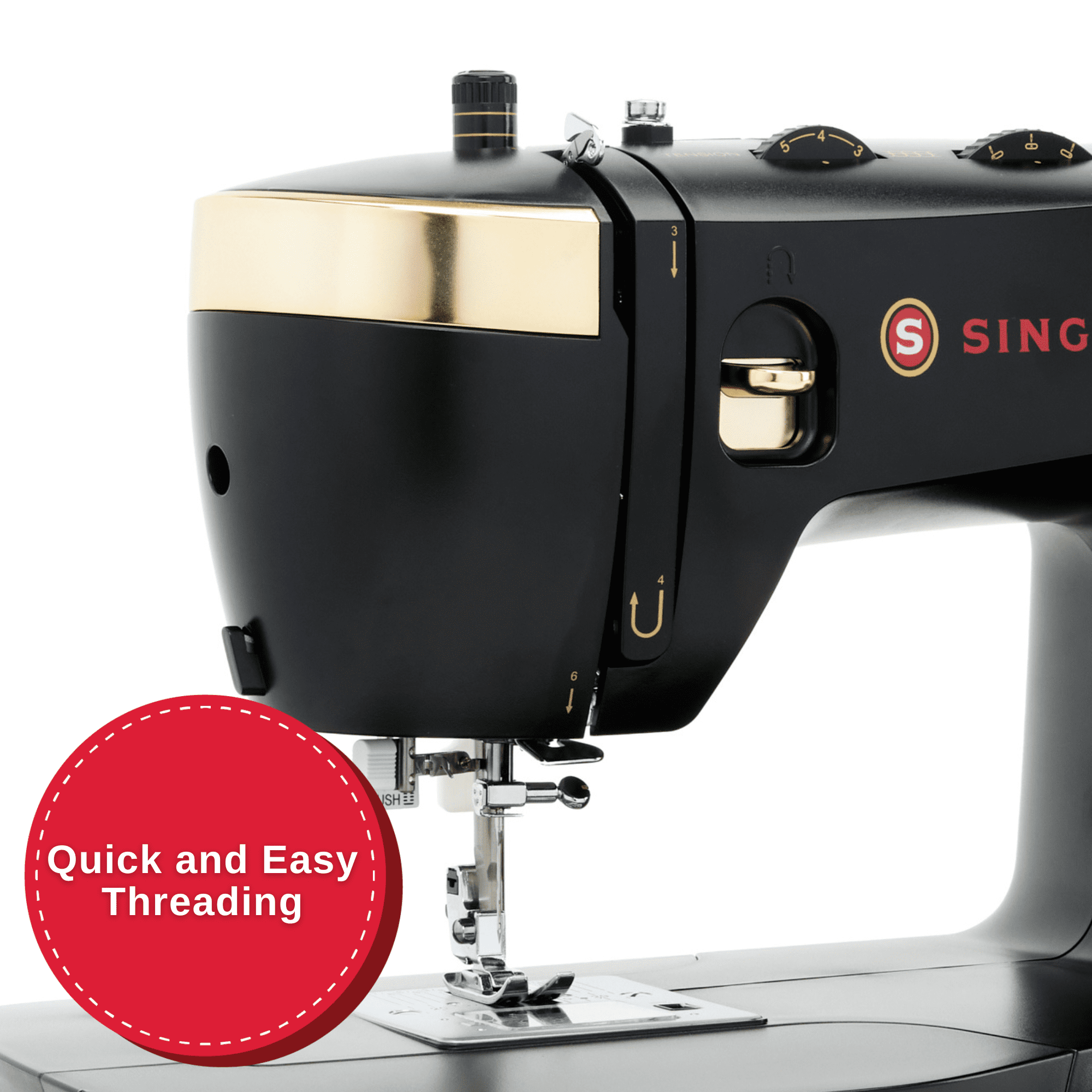 SINGER® Heavy Duty 500 Classic Sewing Machine with Accessory Kit | Strong Motor with Enhanced Piercing Power | 23 Built-In Stitches | Full Metal frame | 1-step Buttonhole & LED Light