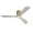 Gold with Washed Grey Blades, variant on Sofucor 52-Inch Ceiling Fan, Flush Mount, Remote Control, Wood Blades, Modern Indoor/Outdoor Fan for Bedroom, Patio