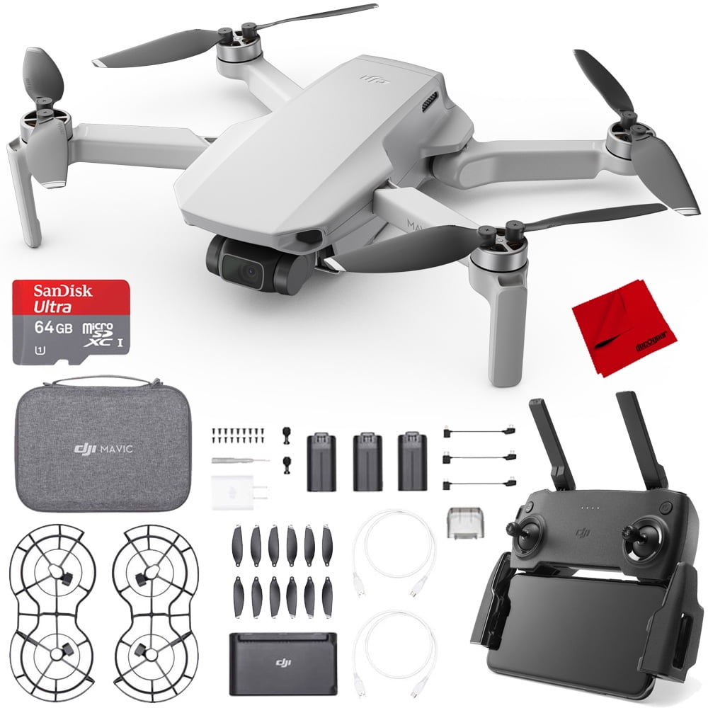 DJI Mavic Mini Quadcopter Drone Fly More Combo (CP.MA.00000123.01) with  64GB Bundle - Walmart.com