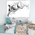 thumbnail image 3 of Designart 'Pigeons Sitting On The Tree Branch' Traditional Framed Art Print, 3 of 4