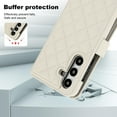 thumbnail image 3 of Case Wallet for Samsung Galaxy S24, [Wristlet & Crossbody Strap] RFID Blocking 5 Card Slots Stand [Shockproof TPU Shell] PU Leather Magnetic Flip Cover Compatible with S24, White, 3 of 9