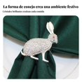 thumbnail image 5 of Abbraccia Servilletero de Conejo de Pascua F Se Tivo Anillo de Servilleta con Forma de Conejo Decorativo para R Se Taurant Se, Banquet Se, 5 of 5
