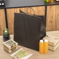 thumbnail image 7 of Saving Nature Black Paper Large Retail Bag - with Handles - 16" x 9 3/4" x 17 1/4" - 100 count box, 7 of 7
