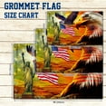 thumbnail image 4 of FLAGWIX American Patriotic Eagle Flag - 3x5 Outdoor Decor Flag with Grommets - Heavy Duty Double Sided Canvas Fabric Flag - July 4 American Sunset Art Decoration for Wall, Porch, Yard, 4 of 5