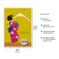 thumbnail image 2 of Tokyo Japan - KLM Royal Dutch Airlines - Vintage Airline Travel Poster by Koen van Os c.1950 - Master Art Print 10in x 14in, 2 of 4