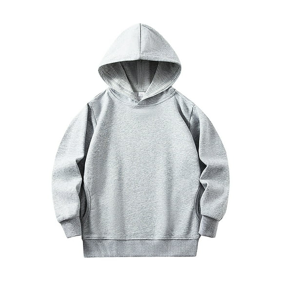 Povozer Hoodies for Teen Girls Fashion Y2k Trendy Toddler Baby Girls Sweatshirts Casual Pullover Crewneck Winter Long Sleeve Tops Shirts Clothes Size for 5-6 Years,Grey
