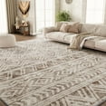 thumbnail image 2 of SIXHOME 8'x10' Area Rugs for Living Room Washable Rugs Boho Large Area Rug Modern Geometric Neutral Living Room Rug Carpet Soft Rugs for Bedroom Dining Room Office Home Decor Dark Brown, 2 of 8