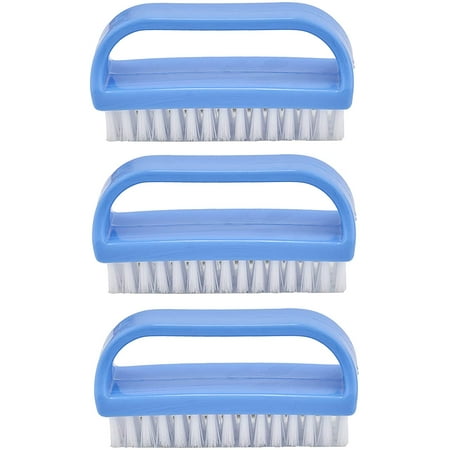 

Superio Stiff Nail Brush Cleaner with Handle 3 Pack Durable Scrub Brush Clean Toes Fingernails- Hand Scrubber- All-Purpose Cleaning Brush for Home Kitchen Work- Stiff Bristles Easy to Use