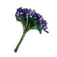 thumbnail image 1 of 12pcs / bunch Mini Pip Artificial Berry Picks Fruit Flower Estambres para DIY Wedding Christmas Garland Box Scrapbooking Decoración (Púrpura), 1 of 5