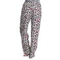 thumbnail image 2 of Hanes Women's Sleep Fleece Pant, Leopard, Large, 2 of 3